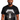 Metallica Ride The Lightning Chair T-Shirt worn by a man, featuring distressed artwork from the album.