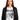 Woman wearing a Bon Jovi Japan Tour White T-Shirt under a black leather jacket.