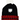 Red Hot Chili Peppers Asterisk Logo Winter Pom Beanie with white pom and bold red patterned cuff
