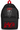 A black backpack featuring Slayer band graphics.
