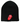 Rolling Stones Classic Tongue Beanie featuring iconic red tongue logo on black background.
