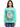 Janis Joplin Moon Crew Oversize Fleece Top featuring a colorful design on a mint green background.